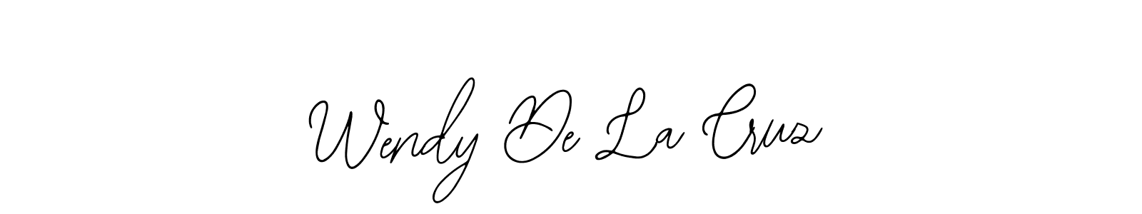 Use a signature maker to create a handwritten signature online. With this signature software, you can design (Bearetta-2O07w) your own signature for name Wendy De La Cruz. Wendy De La Cruz signature style 12 images and pictures png