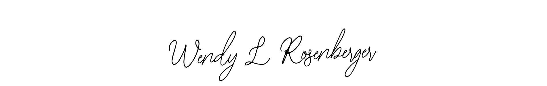 Bearetta-2O07w is a professional signature style that is perfect for those who want to add a touch of class to their signature. It is also a great choice for those who want to make their signature more unique. Get Wendy L Rosenberger name to fancy signature for free. Wendy L Rosenberger signature style 12 images and pictures png