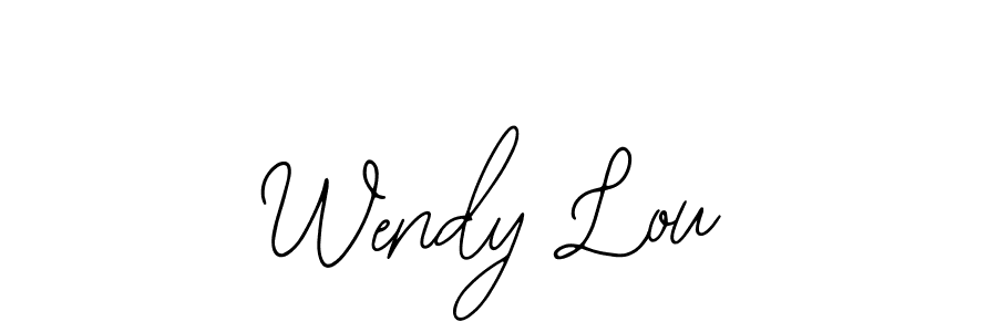 Bearetta-2O07w is a professional signature style that is perfect for those who want to add a touch of class to their signature. It is also a great choice for those who want to make their signature more unique. Get Wendy Lou name to fancy signature for free. Wendy Lou signature style 12 images and pictures png