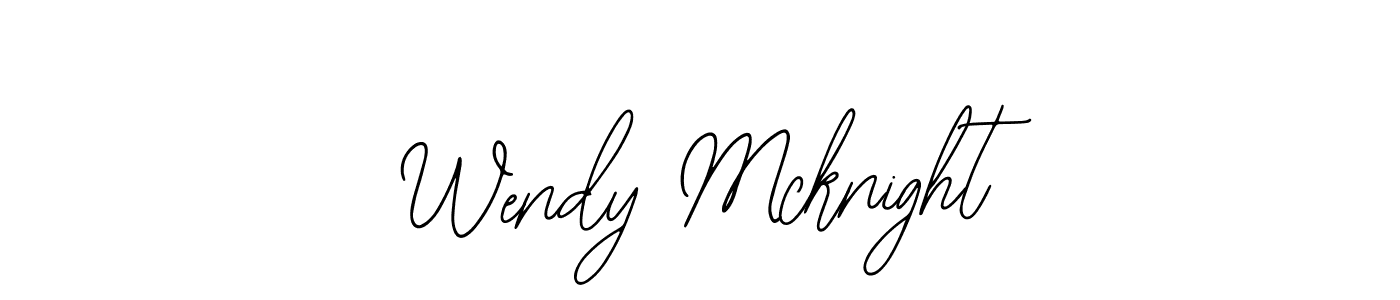 How to make Wendy Mcknight signature? Bearetta-2O07w is a professional autograph style. Create handwritten signature for Wendy Mcknight name. Wendy Mcknight signature style 12 images and pictures png
