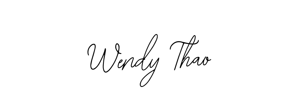 Design your own signature with our free online signature maker. With this signature software, you can create a handwritten (Bearetta-2O07w) signature for name Wendy Thao. Wendy Thao signature style 12 images and pictures png