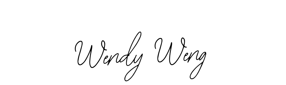 Similarly Bearetta-2O07w is the best handwritten signature design. Signature creator online .You can use it as an online autograph creator for name Wendy Weng. Wendy Weng signature style 12 images and pictures png