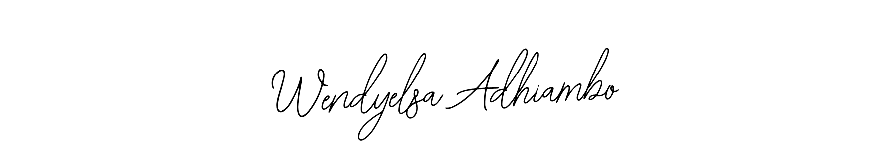 Bearetta-2O07w is a professional signature style that is perfect for those who want to add a touch of class to their signature. It is also a great choice for those who want to make their signature more unique. Get Wendyelsa Adhiambo name to fancy signature for free. Wendyelsa Adhiambo signature style 12 images and pictures png