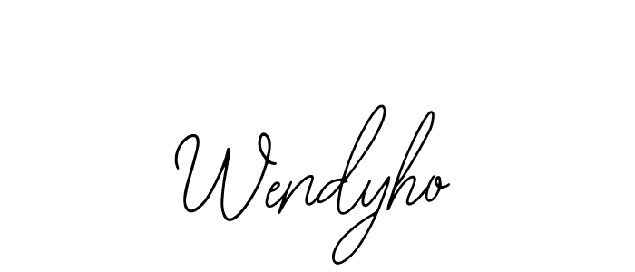 Bearetta-2O07w is a professional signature style that is perfect for those who want to add a touch of class to their signature. It is also a great choice for those who want to make their signature more unique. Get Wendyho name to fancy signature for free. Wendyho signature style 12 images and pictures png