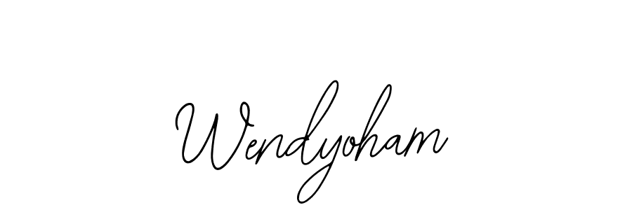 Use a signature maker to create a handwritten signature online. With this signature software, you can design (Bearetta-2O07w) your own signature for name Wendyoham. Wendyoham signature style 12 images and pictures png