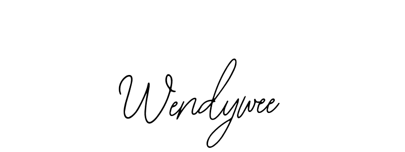 How to make Wendywee name signature. Use Bearetta-2O07w style for creating short signs online. This is the latest handwritten sign. Wendywee signature style 12 images and pictures png