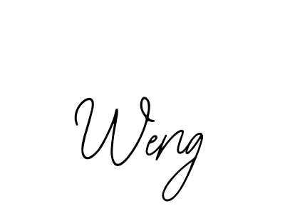 if you are searching for the best signature style for your name Weng. so please give up your signature search. here we have designed multiple signature styles  using Bearetta-2O07w. Weng signature style 12 images and pictures png