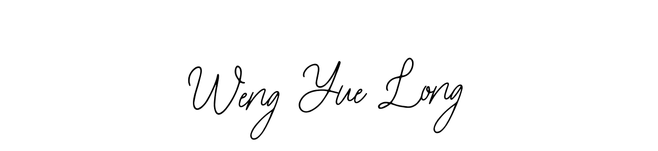 Design your own signature with our free online signature maker. With this signature software, you can create a handwritten (Bearetta-2O07w) signature for name Weng Yue Long. Weng Yue Long signature style 12 images and pictures png