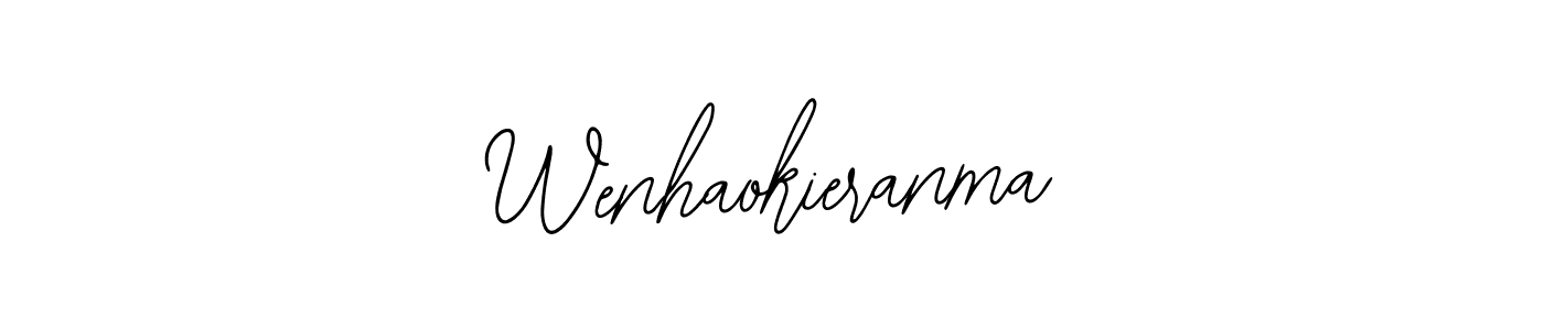 How to make Wenhaokieranma signature? Bearetta-2O07w is a professional autograph style. Create handwritten signature for Wenhaokieranma name. Wenhaokieranma signature style 12 images and pictures png