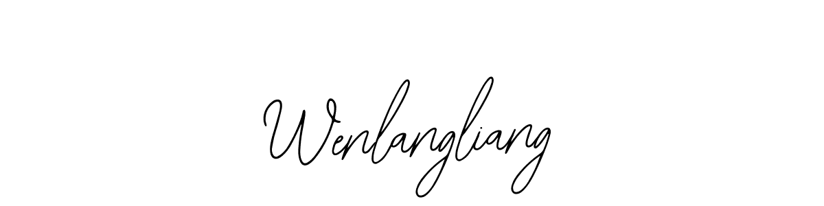 Wenlangliang stylish signature style. Best Handwritten Sign (Bearetta-2O07w) for my name. Handwritten Signature Collection Ideas for my name Wenlangliang. Wenlangliang signature style 12 images and pictures png