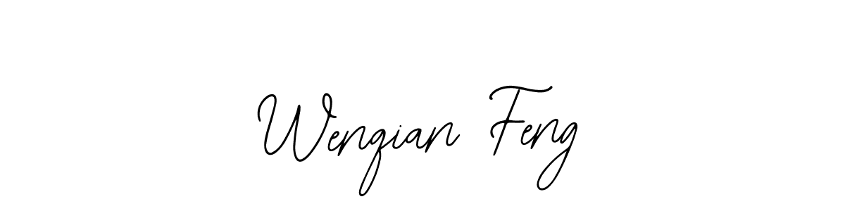 You should practise on your own different ways (Bearetta-2O07w) to write your name (Wenqian Feng) in signature. don't let someone else do it for you. Wenqian Feng signature style 12 images and pictures png