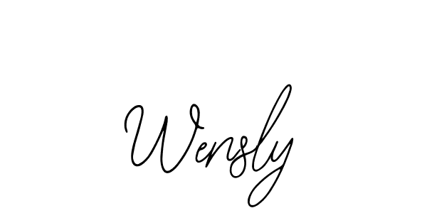 Similarly Bearetta-2O07w is the best handwritten signature design. Signature creator online .You can use it as an online autograph creator for name Wensly. Wensly signature style 12 images and pictures png