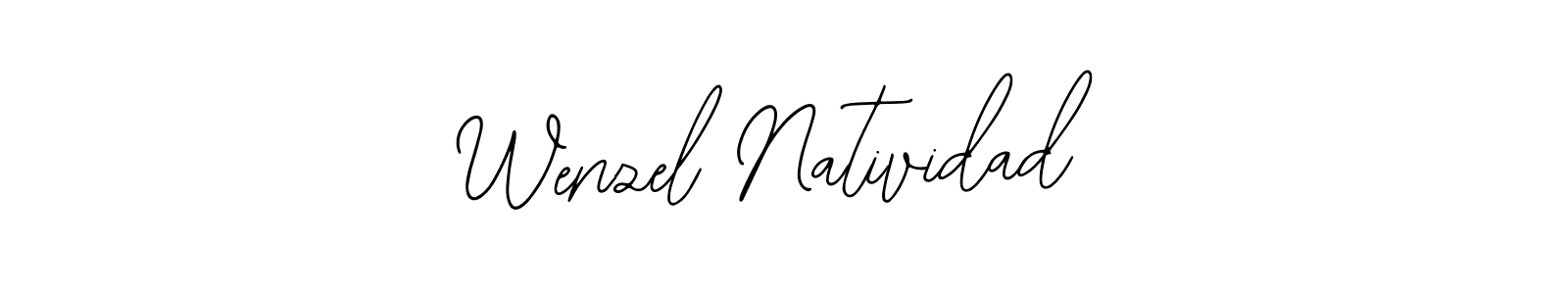 if you are searching for the best signature style for your name Wenzel Natividad. so please give up your signature search. here we have designed multiple signature styles  using Bearetta-2O07w. Wenzel Natividad signature style 12 images and pictures png