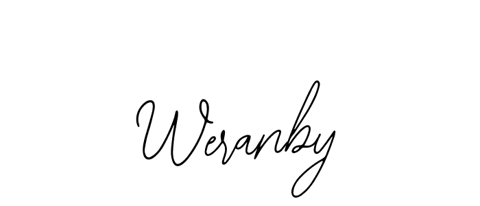 It looks lik you need a new signature style for name Weranby. Design unique handwritten (Bearetta-2O07w) signature with our free signature maker in just a few clicks. Weranby signature style 12 images and pictures png