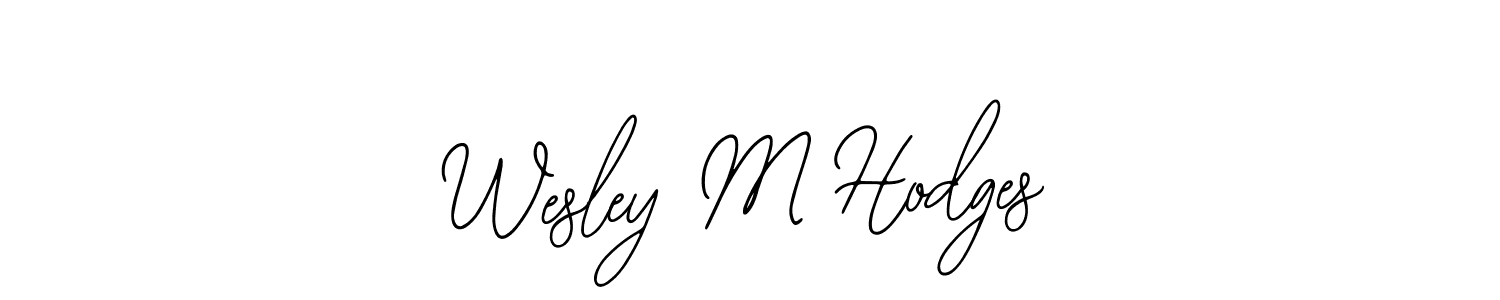 Use a signature maker to create a handwritten signature online. With this signature software, you can design (Bearetta-2O07w) your own signature for name Wesley M Hodges. Wesley M Hodges signature style 12 images and pictures png