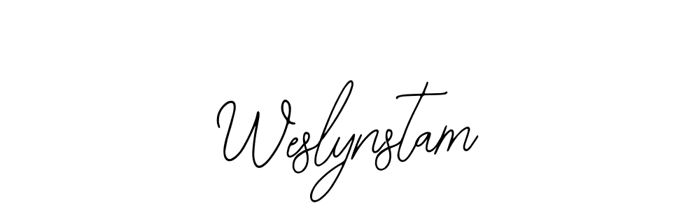 It looks lik you need a new signature style for name Weslynstam. Design unique handwritten (Bearetta-2O07w) signature with our free signature maker in just a few clicks. Weslynstam signature style 12 images and pictures png