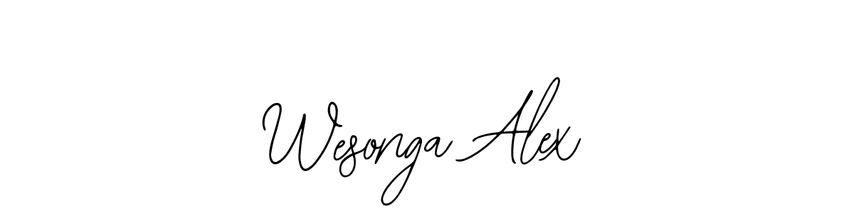 if you are searching for the best signature style for your name Wesonga Alex. so please give up your signature search. here we have designed multiple signature styles  using Bearetta-2O07w. Wesonga Alex signature style 12 images and pictures png