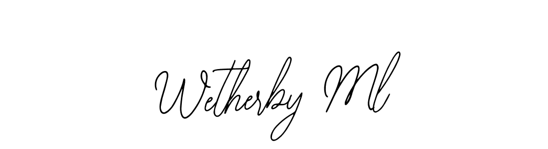 Design your own signature with our free online signature maker. With this signature software, you can create a handwritten (Bearetta-2O07w) signature for name Wetherby Ml. Wetherby Ml signature style 12 images and pictures png