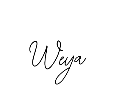 Design your own signature with our free online signature maker. With this signature software, you can create a handwritten (Bearetta-2O07w) signature for name Weya. Weya signature style 12 images and pictures png