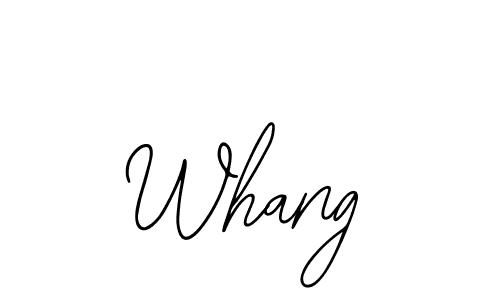 Bearetta-2O07w is a professional signature style that is perfect for those who want to add a touch of class to their signature. It is also a great choice for those who want to make their signature more unique. Get Whang name to fancy signature for free. Whang signature style 12 images and pictures png