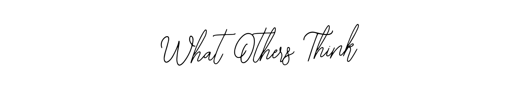 Bearetta-2O07w is a professional signature style that is perfect for those who want to add a touch of class to their signature. It is also a great choice for those who want to make their signature more unique. Get What Others Think name to fancy signature for free. What Others Think signature style 12 images and pictures png