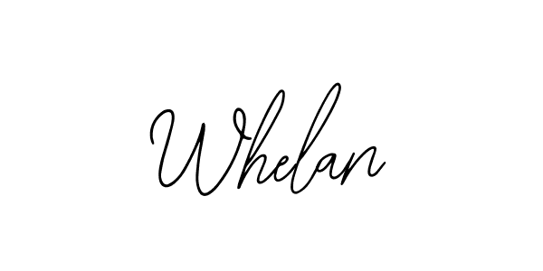 Design your own signature with our free online signature maker. With this signature software, you can create a handwritten (Bearetta-2O07w) signature for name Whelan. Whelan signature style 12 images and pictures png