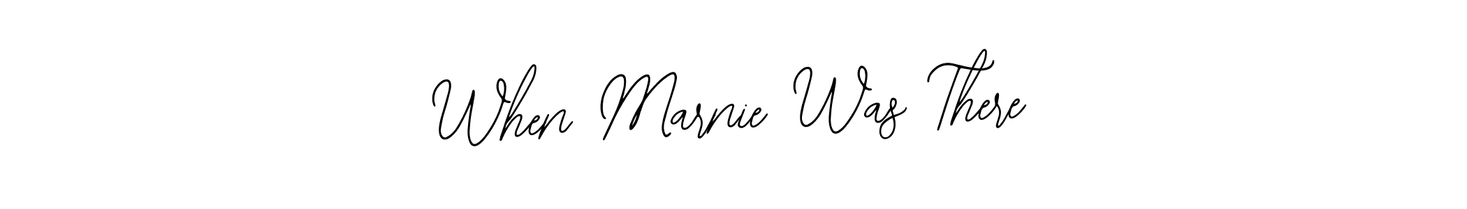 Make a beautiful signature design for name When Marnie Was There. Use this online signature maker to create a handwritten signature for free. When Marnie Was There signature style 12 images and pictures png