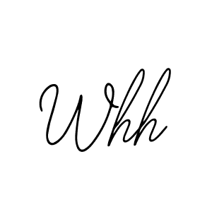 Use a signature maker to create a handwritten signature online. With this signature software, you can design (Bearetta-2O07w) your own signature for name Whh. Whh signature style 12 images and pictures png