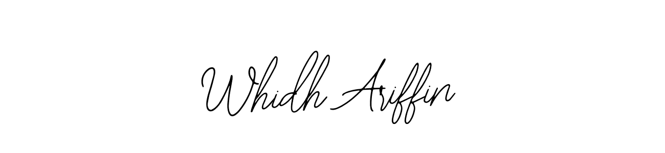 Also we have Whidh Ariffin name is the best signature style. Create professional handwritten signature collection using Bearetta-2O07w autograph style. Whidh Ariffin signature style 12 images and pictures png