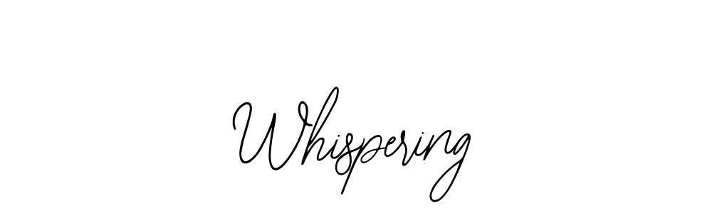 How to Draw Whispering signature style? Bearetta-2O07w is a latest design signature styles for name Whispering. Whispering signature style 12 images and pictures png