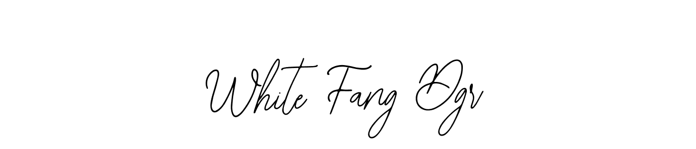 Design your own signature with our free online signature maker. With this signature software, you can create a handwritten (Bearetta-2O07w) signature for name White Fang Dgr. White Fang Dgr signature style 12 images and pictures png