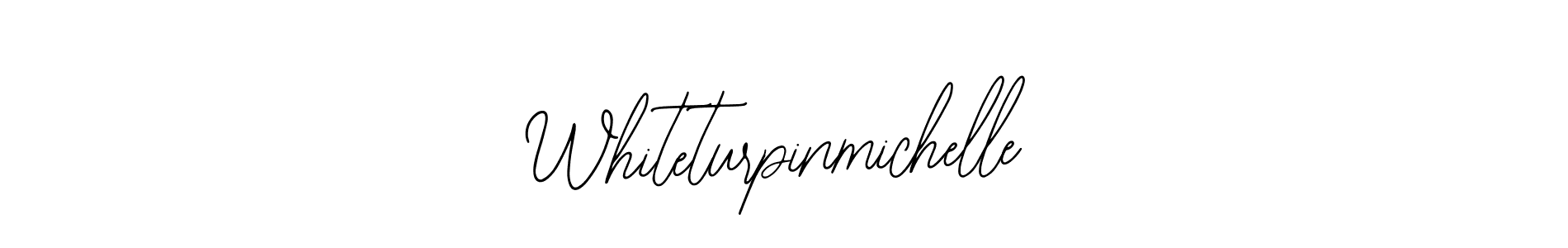 How to make Whiteturpinmichelle name signature. Use Bearetta-2O07w style for creating short signs online. This is the latest handwritten sign. Whiteturpinmichelle signature style 12 images and pictures png