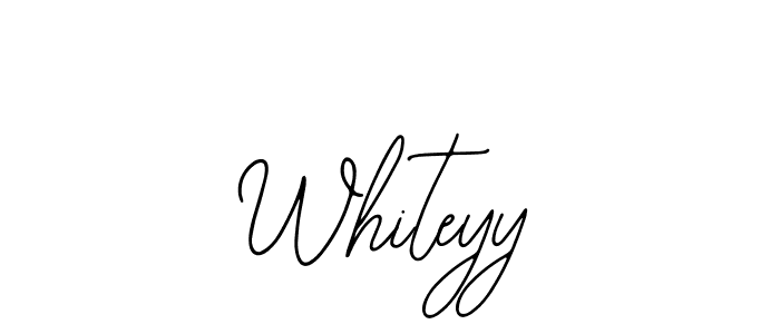 The best way (Bearetta-2O07w) to make a short signature is to pick only two or three words in your name. The name Whiteyy include a total of six letters. For converting this name. Whiteyy signature style 12 images and pictures png