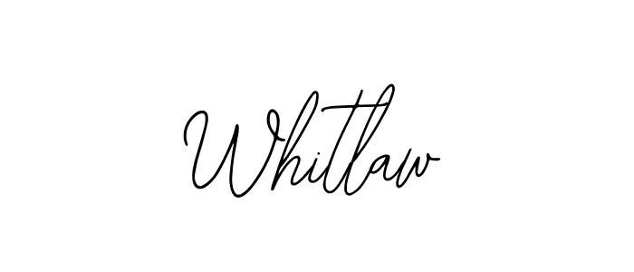 Use a signature maker to create a handwritten signature online. With this signature software, you can design (Bearetta-2O07w) your own signature for name Whitlaw. Whitlaw signature style 12 images and pictures png