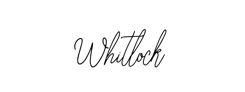 Design your own signature with our free online signature maker. With this signature software, you can create a handwritten (Bearetta-2O07w) signature for name Whitlock. Whitlock signature style 12 images and pictures png