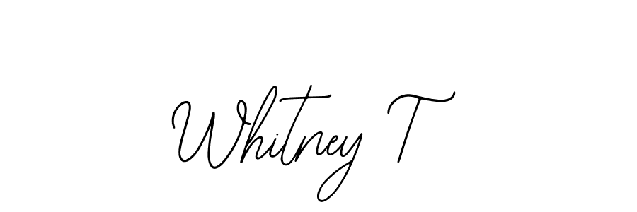 Also You can easily find your signature by using the search form. We will create Whitney T name handwritten signature images for you free of cost using Bearetta-2O07w sign style. Whitney T signature style 12 images and pictures png