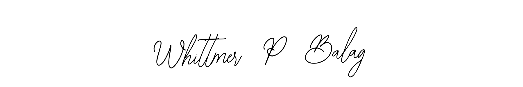 Here are the top 10 professional signature styles for the name Whittmer  P  Balag. These are the best autograph styles you can use for your name. Whittmer  P  Balag signature style 12 images and pictures png