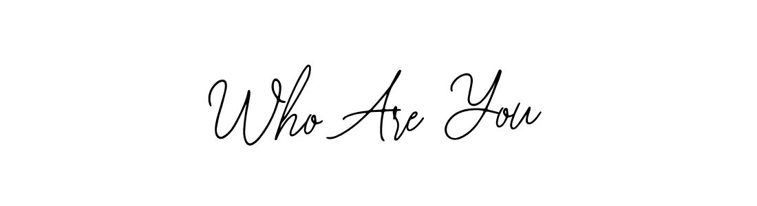 The best way (Bearetta-2O07w) to make a short signature is to pick only two or three words in your name. The name Who Are You include a total of six letters. For converting this name. Who Are You signature style 12 images and pictures png