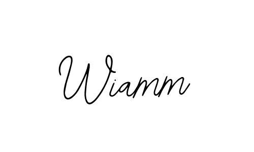 You should practise on your own different ways (Bearetta-2O07w) to write your name (Wiamm) in signature. don't let someone else do it for you. Wiamm signature style 12 images and pictures png