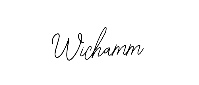 Wichamm stylish signature style. Best Handwritten Sign (Bearetta-2O07w) for my name. Handwritten Signature Collection Ideas for my name Wichamm. Wichamm signature style 12 images and pictures png