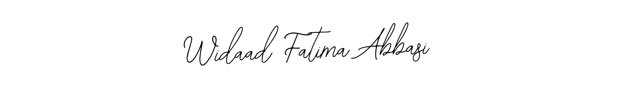 Also we have Widaad Fatima Abbasi name is the best signature style. Create professional handwritten signature collection using Bearetta-2O07w autograph style. Widaad Fatima Abbasi signature style 12 images and pictures png