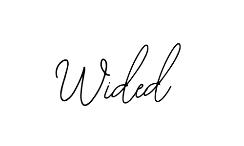 Create a beautiful signature design for name Wided. With this signature (Bearetta-2O07w) fonts, you can make a handwritten signature for free. Wided signature style 12 images and pictures png