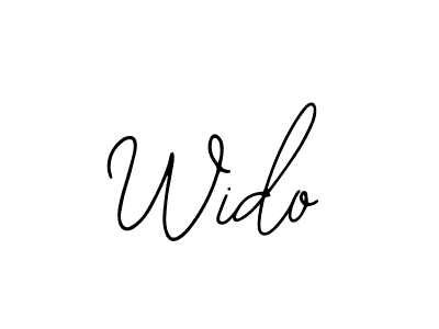 You should practise on your own different ways (Bearetta-2O07w) to write your name (Wido) in signature. don't let someone else do it for you. Wido signature style 12 images and pictures png