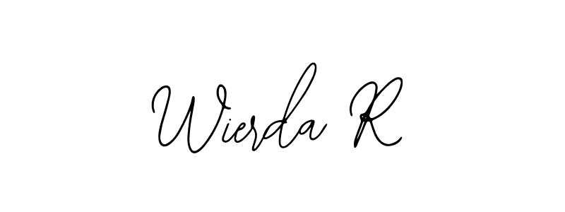 Create a beautiful signature design for name Wierda R. With this signature (Bearetta-2O07w) fonts, you can make a handwritten signature for free. Wierda R signature style 12 images and pictures png