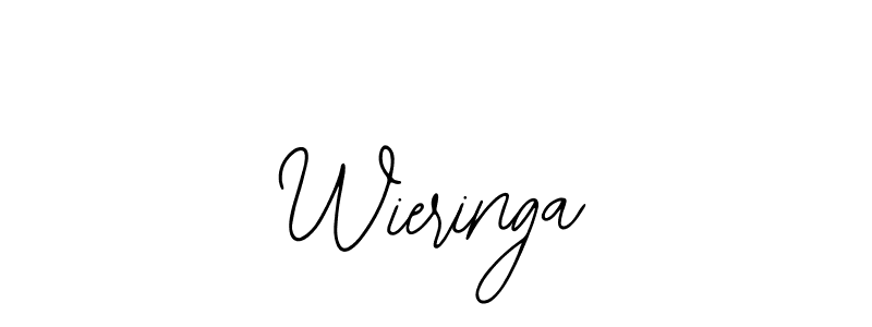 How to make Wieringa name signature. Use Bearetta-2O07w style for creating short signs online. This is the latest handwritten sign. Wieringa signature style 12 images and pictures png