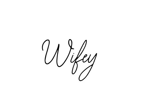 You should practise on your own different ways (Bearetta-2O07w) to write your name (Wifey) in signature. don't let someone else do it for you. Wifey signature style 12 images and pictures png