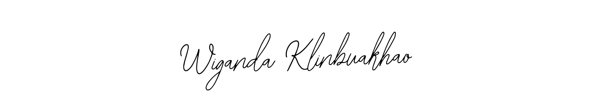 Make a beautiful signature design for name Wiganda Klinbuakhao. With this signature (Bearetta-2O07w) style, you can create a handwritten signature for free. Wiganda Klinbuakhao signature style 12 images and pictures png