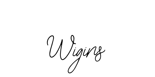 Use a signature maker to create a handwritten signature online. With this signature software, you can design (Bearetta-2O07w) your own signature for name Wigins. Wigins signature style 12 images and pictures png