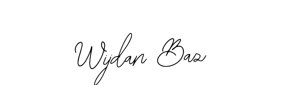 Design your own signature with our free online signature maker. With this signature software, you can create a handwritten (Bearetta-2O07w) signature for name Wijdan Baz. Wijdan Baz signature style 12 images and pictures png