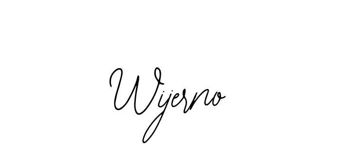 Design your own signature with our free online signature maker. With this signature software, you can create a handwritten (Bearetta-2O07w) signature for name Wijerno. Wijerno signature style 12 images and pictures png